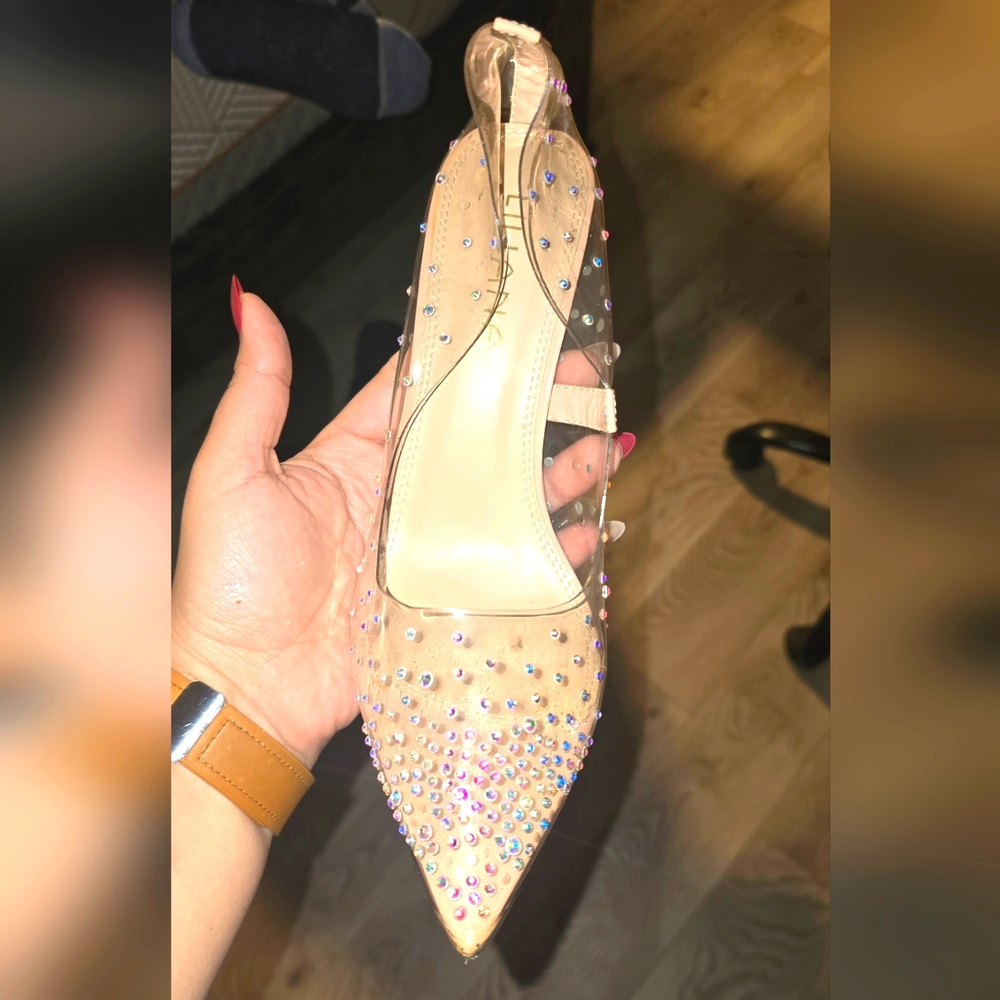 Elegant Crystal-Embellished Women's Shoe